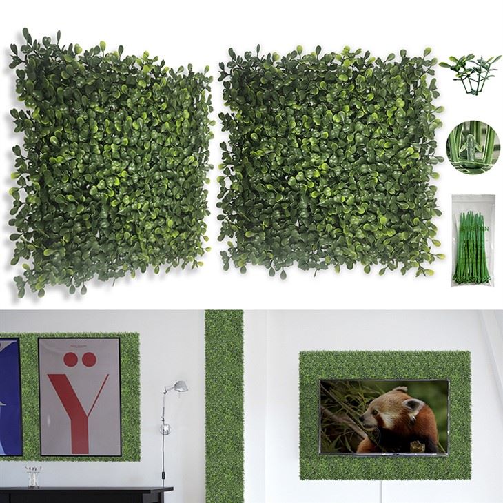 Faux Hedge Wall